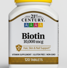 21st Century Biotin 10,000 mcg (Биотин) – 120 таблеток