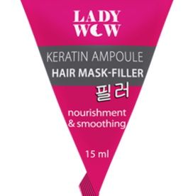 ™ «LADY WOW» КЕРАТИНОВАЯ МАСКА-ФИЛЛЕР ДЛЯ ВОЛОС «KERATIN Ampoule» 1Х 15 мл