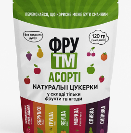 ФруТМ Ассорти “Натуральные фруктовые конфеты” (120 г)