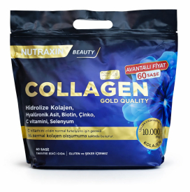 Nutraxin Collagen Gold Quality 60 саше — коллаген с гиалуроновой кислотой, биотином и цинком