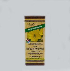 EVENING PRIMROSE (OENOTHERA) OIL Lipophylic complex 100ml Gamma-lonolenic acid content is not less than 3%