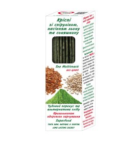 Crispy with spirulina, flax and sunflower seeds