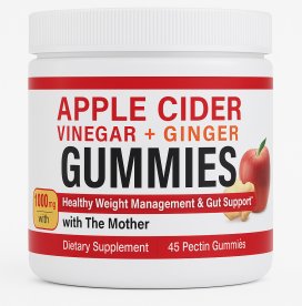 Apple Cider Vinegar + Ginger Gummies – 45 pcs