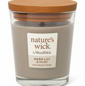Woodwick Теплая ароматическая свеча с лилией и мускусом