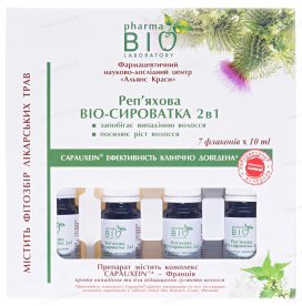 Репейная BIO-сыворотка 2 в 1 против выпадения волос Pharma Bio Laboratory — 7×10 мл