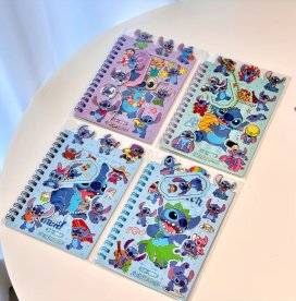 Блокнот Disney Stitch 3-в-1 со спиралью и ручкой — 1 шт