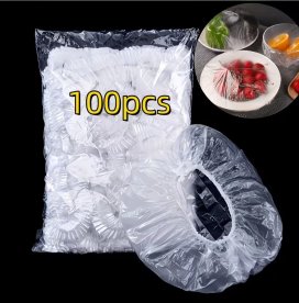 Пакеты для хранения продуктов с резинкой, пищевые чехлы для тарелок и посуды, 100 шт.